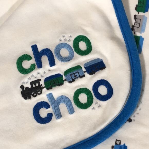 Vintage Gymboree CHOO CHOO Train Reversible Baby Blanket - Picture 2 of 11
